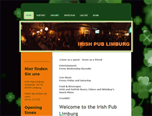 Tablet Screenshot of irish-pub-limburg.de